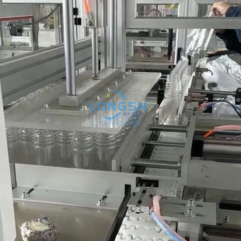 Machine à emballer vide automatique de sac de jerrican de bouteille de HDPE d'animal familier